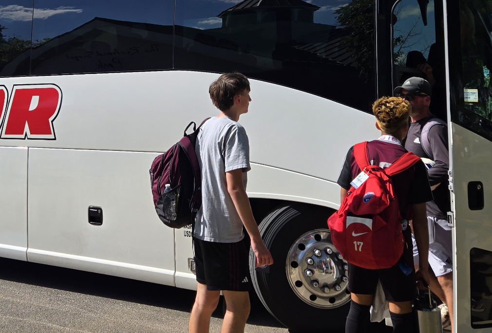 Students Boarding Anchor Bus