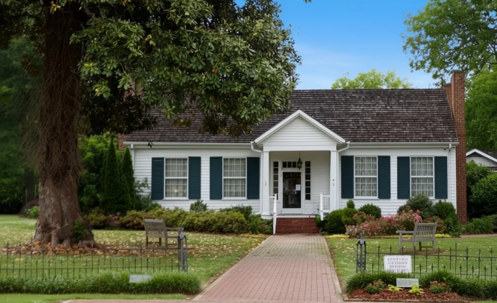 Helen Keller's Birthplace, Tuscumbia, Alabama. Image:KCBX